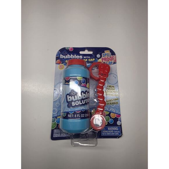 Unbranded Other - Bubbles with Spill Proof Cap And Wand 8oz